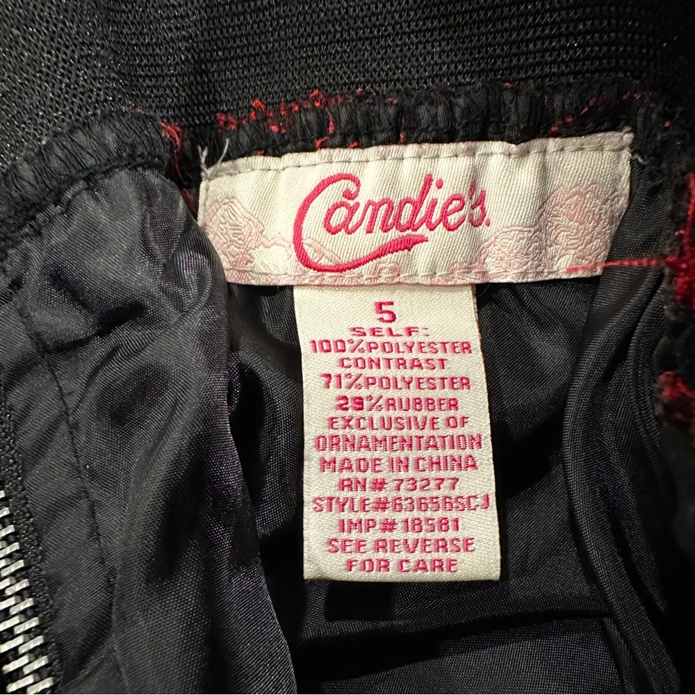 Candie's Red and Black Checkered Skater Skirt - Picture 3 of 3